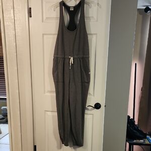 Hurley Charcoal Jumpsuit with Drawstring Waist